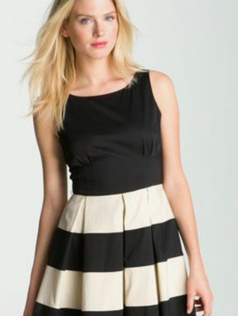 Kate Spade New York Celina Dress In Black And Cream Stripe Size 8